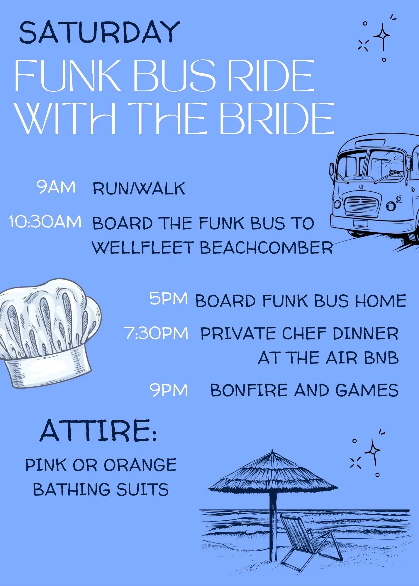 Bachelorette Itinerary Template — view 4