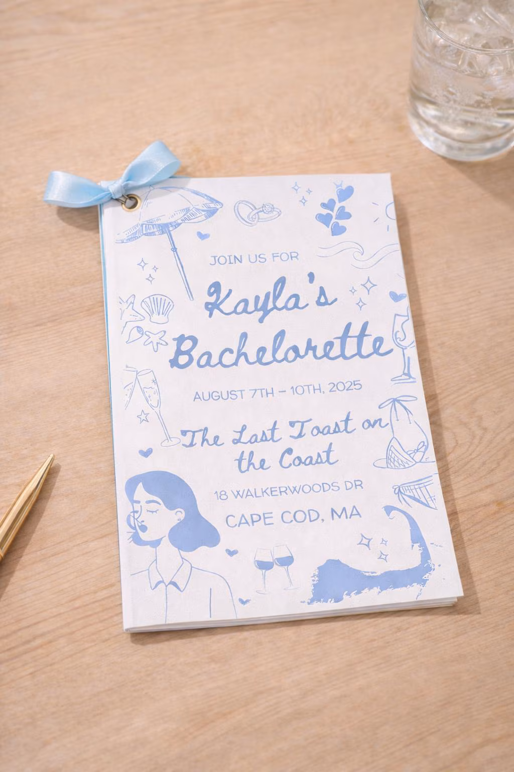 Bachelorette Itinerary Template — view 5