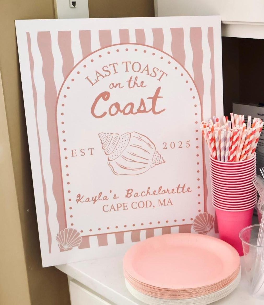 Bachelorette Welcome Sign Template — view 2