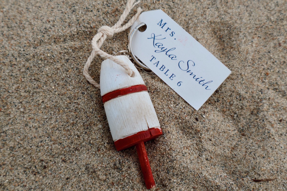 Buoy Seating Chart — handcrafted Seating Charts for coastal & beach weddings by Shoreline Bride, Boston MA
