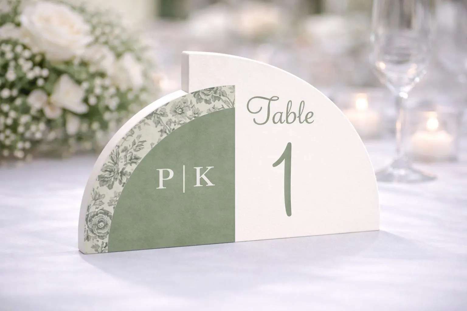 Floral Elegant Table Numbers — view 4