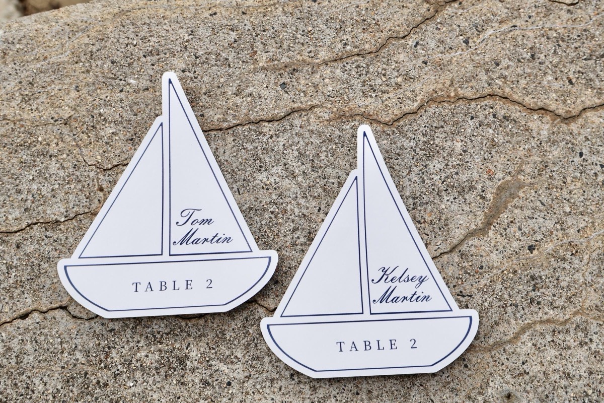 Sailboat Escort Cards — view 5