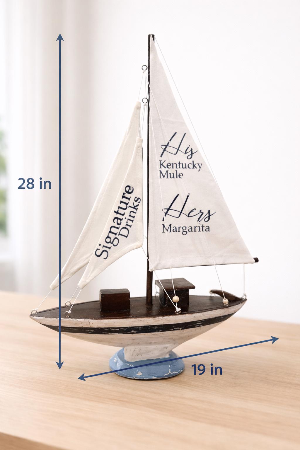 Coastal Signature Drinks Sign — view 2