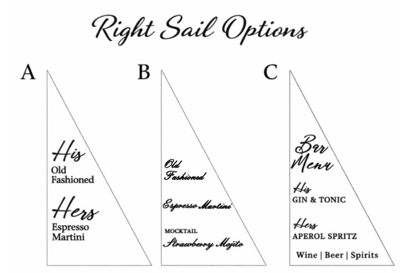 Coastal Signature Drinks Sign — view 11