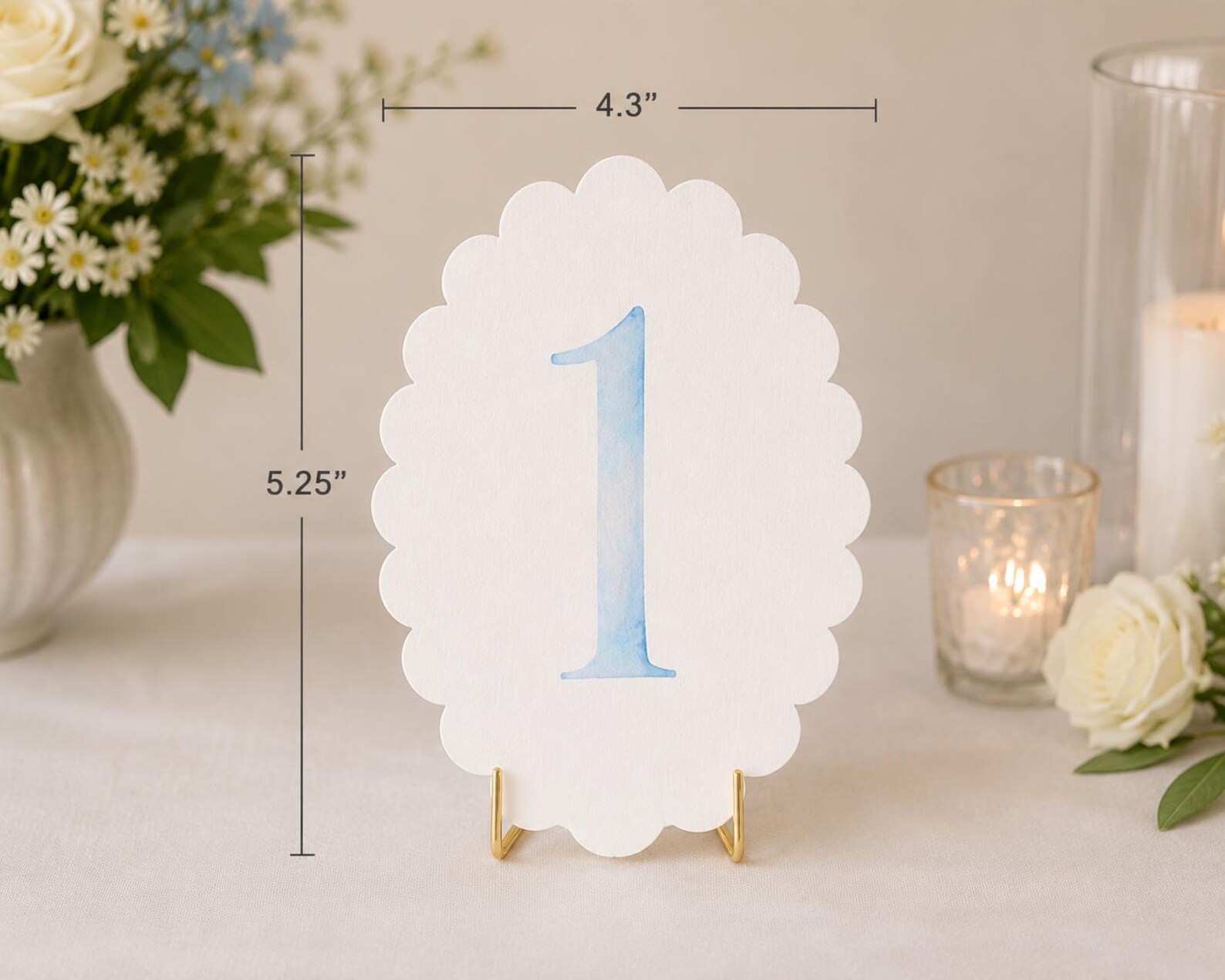 Water Color Table Numbers — view 2